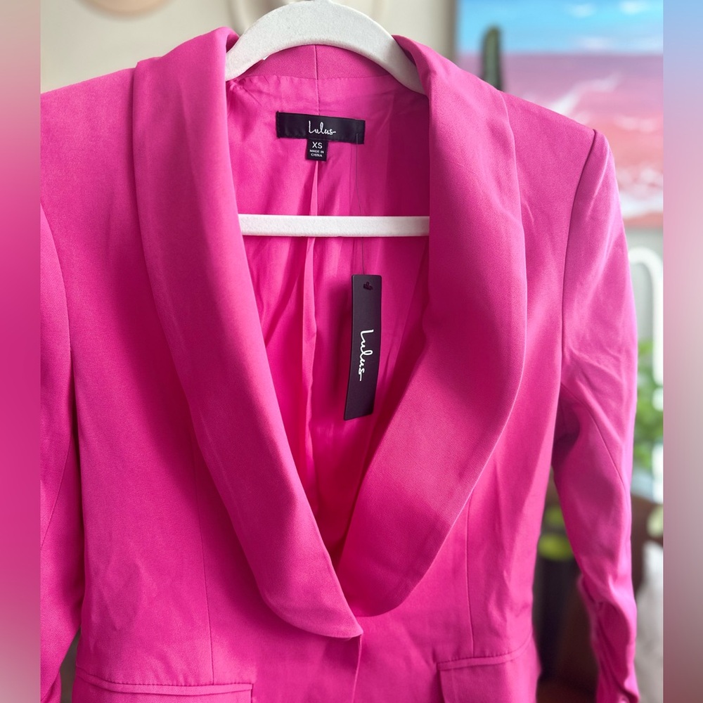 Lulus fuchsia blazer NWT 💕🌸🌺🌷🎀🩷🦩